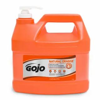 GOJO Natural Orange Pumice One Gallon Pump Bottle Hand Cleaner 